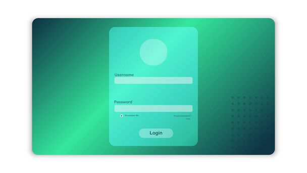 simple Login Page Template Design For Website, Mobile, Computer, Application etc. Username and password for login. Interface login. Data for authorization. - Vector, Image