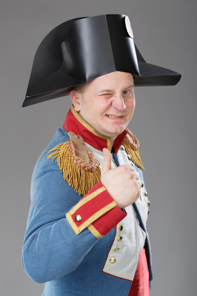 ナポレオンに扮した俳優 - 写真・画像