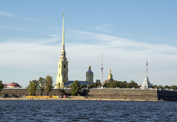 Szentpétervár, Néva-folyó Petropavlovskaya-erőd - Fotó, kép