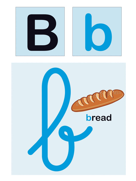 Ilustrado alfabeto letras imagem vetorial - Vetor, Imagem