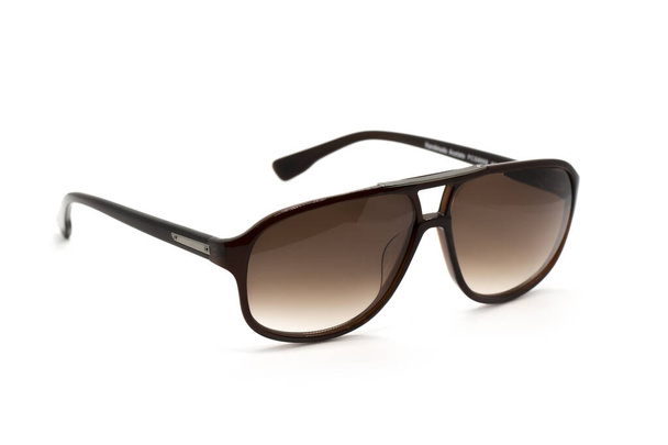 Image of modern fashionable sunglasses isolated on white background, Glasses. - Photo, image