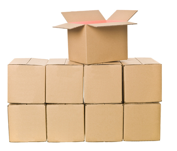 Stack of Cardboard boxes - Foto, Imagen