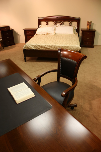 Book in bedroom - Foto, Bild