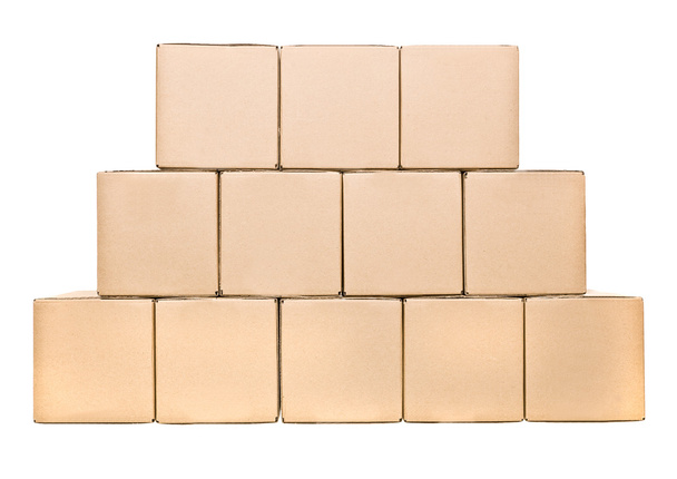 Stack of cardboard boxes - Photo, Image