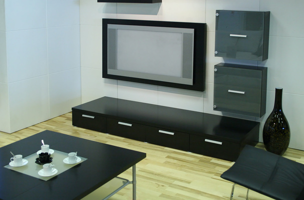 Modern room with tv - Valokuva, kuva