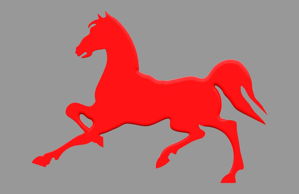 Rotes Pferd - Foto, Bild