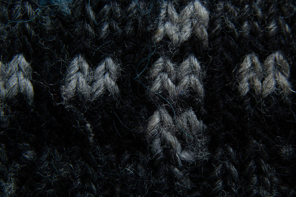 jaqueta de tecido de lã macro de cores escuras
 - Foto, Imagem