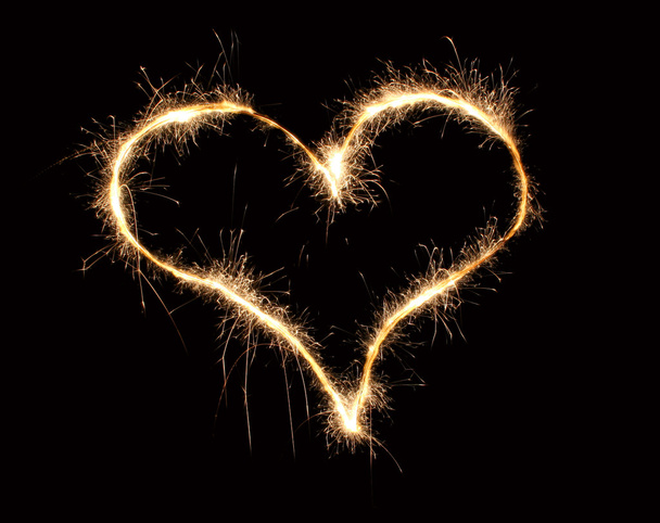 Heart sparkler - Fotoğraf, Görsel