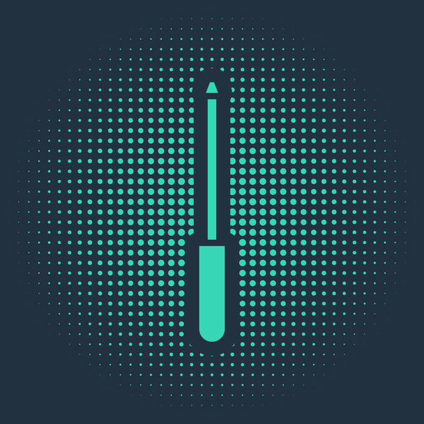 Green Knife sharpener icon isolated on blue background. Abstract circle random dots. Vector Illustration - Vector, Image