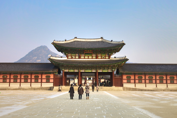kyongbokkung paleis, seoul, korea - Foto, afbeelding