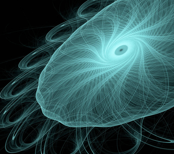 概要渦巻中心を持つフラクタル星雲. - 写真・画像