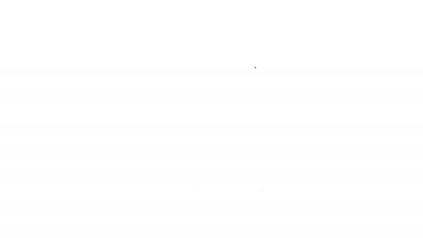 Icono de Pantalones de línea negra aislado sobre fondo blanco. Animación gráfica de vídeo 4K
 - Imágenes, Vídeo