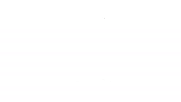 Ligne noire Pantalon de sport icône isolé sur fond blanc. Animation graphique de mouvement vidéo 4K
 - Séquence, vidéo