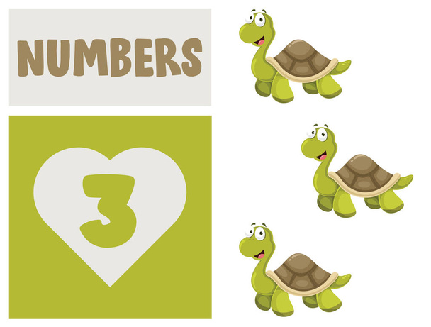 Set Of Numbers For Children Education - Vector, Image