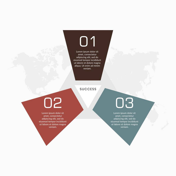 Flat Infographic Element for Business Vector Design - Διάνυσμα, εικόνα