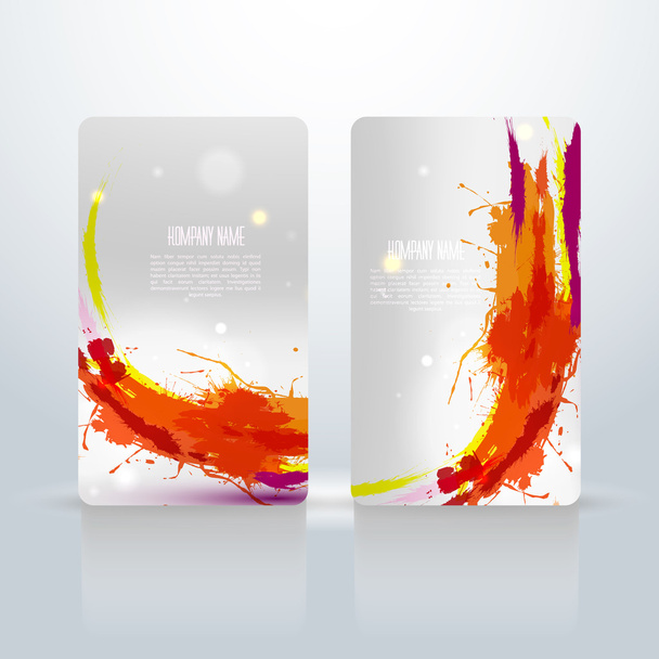 Vector abstract creative business cards (set template) - Vettoriali, immagini