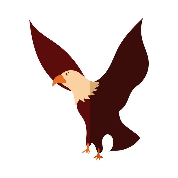 орел лисий США плоский детальний стиль
 - Вектор, зображення