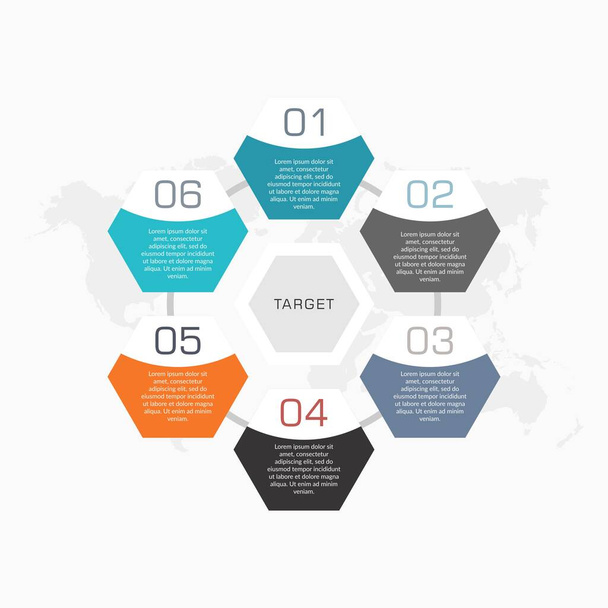 Corporate Infographic Element for Business Strategy Premium Vector - Vetor, Imagem