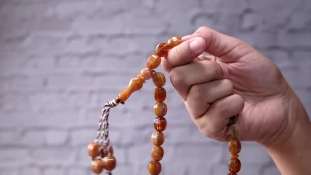 moslim vrouwen hand bidden, close up  - Video