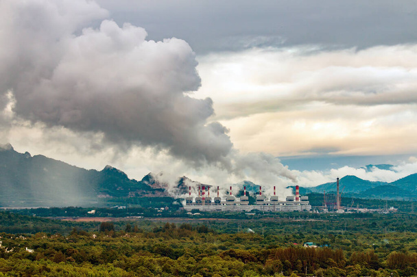 Mae Moh coal power plant in Lampang, Thailand - Photo, Image