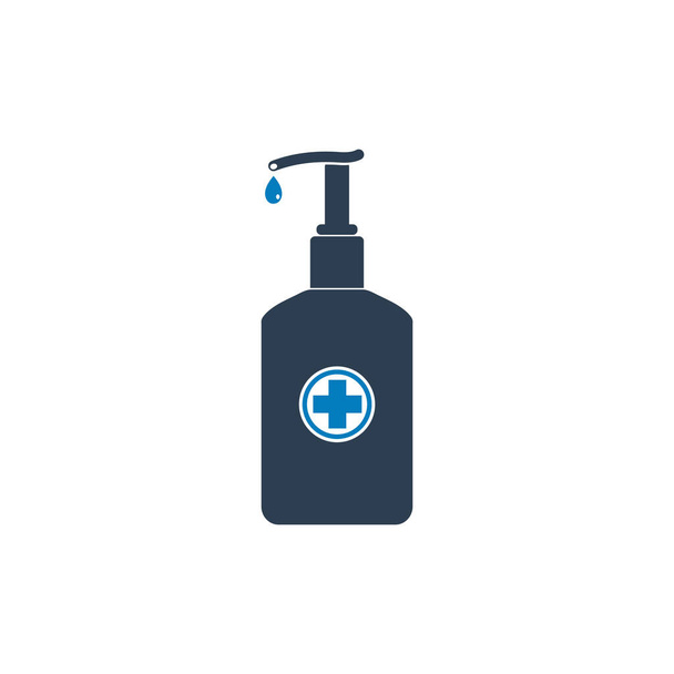 Hand Sanitizer Icon. Editierbare Vektor EPS Symbol Illustration.  - Vektor, Bild
