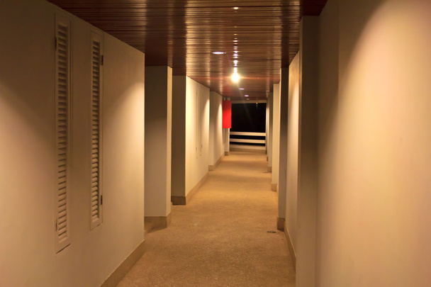 Gece otel koridor - Fotoğraf, Görsel