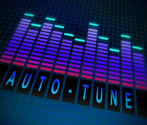Auto-tune concept. - Foto, afbeelding