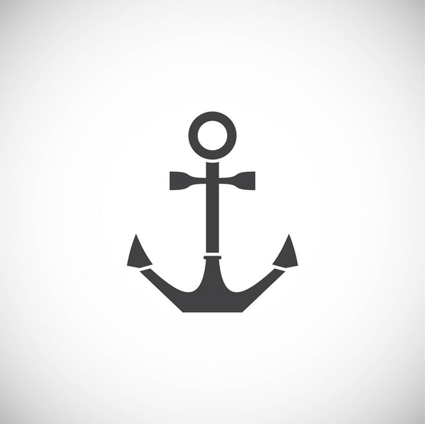 Anchor icon on background for graphic and web design. Creative illustration concept symbol for web or mobile app. - Vector, Image