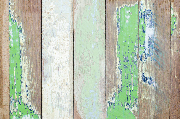 Green vintage wooden texture background - Photo, Image