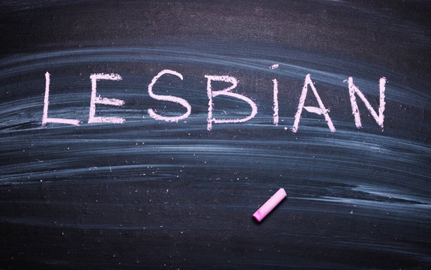 The word lesbian. sexual identity - Фото, зображення