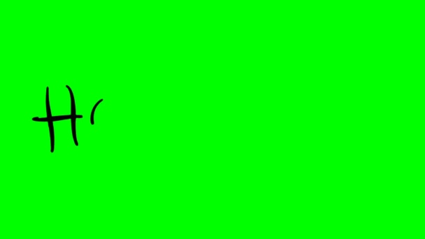 ホンジュラス緑の背景にテキストを描く - 映像、動画
