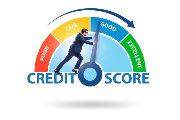 Businessman trying to improve credit score - Photo, Image