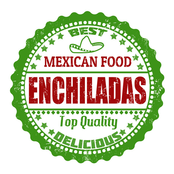 enchiladas pieczęć - Wektor, obraz