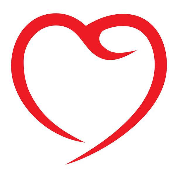 Red heart vector - Vector, Image