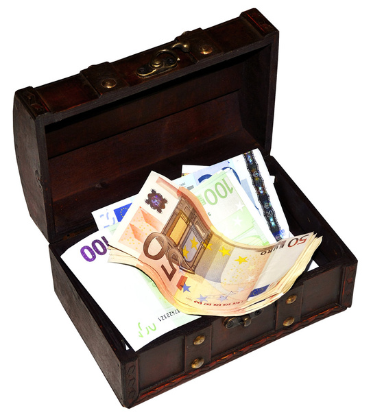 Euro money 100 50 20 10 5. Isolated - Foto, Bild