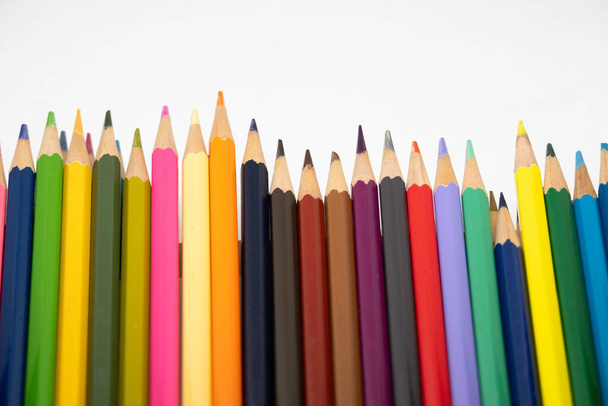 A brightly colored pencils for kid - Photo, Image