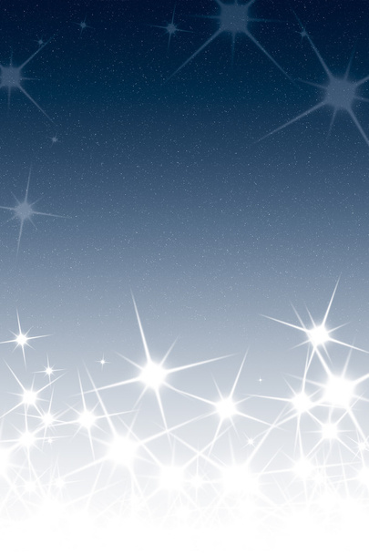 Fond du ciel nocturne de Noël avec des étoiles bleu blanc dégradé
 - Photo, image