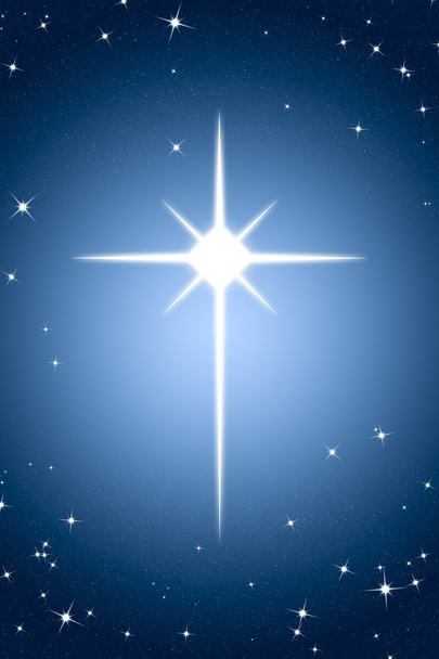 Estrela de Natal no fundo do gradiente
 - Foto, Imagem