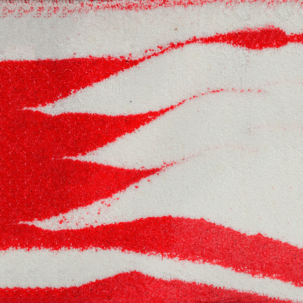 fehér és vörös homok dekoráció - Fotó, kép