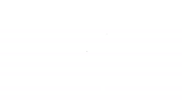 Línea negra Embudo de ventas con flechas para marketing y startup icono de negocio aislado sobre fondo blanco. Plantilla infográfica. Animación gráfica de vídeo 4K
 - Imágenes, Vídeo