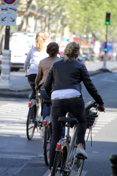Biking in an urban environment - Photo, Image