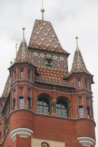Detail der Fassade des Großen Hauses Basel, Schweiz - Foto, Bild