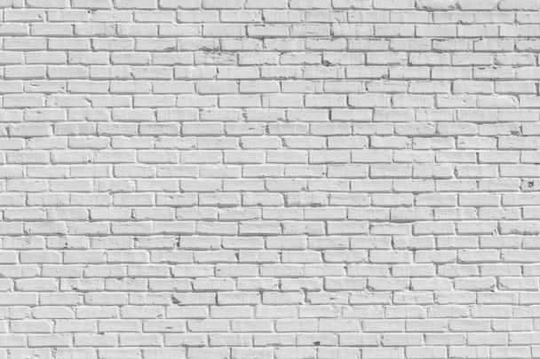 Antiguo ladrillo pintado pared blanca, se puede utilizar para la textura o el fondo
 - Foto, Imagen