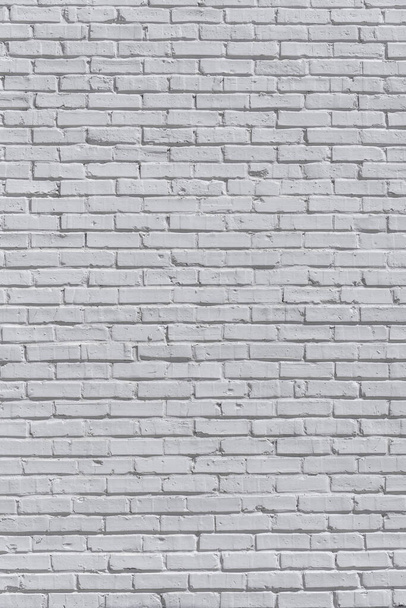 Brick painted white wall, can be used for texture or background - Φωτογραφία, εικόνα