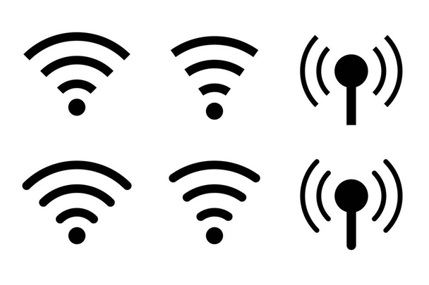 phone signal darmowe wifi ikona symbol wektor zestaw - Wektor, obraz