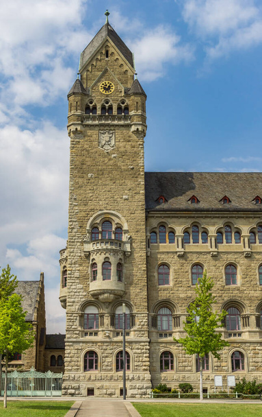 Tower of the Oberlandesgericht building in Koblenz, Germany - Φωτογραφία, εικόνα