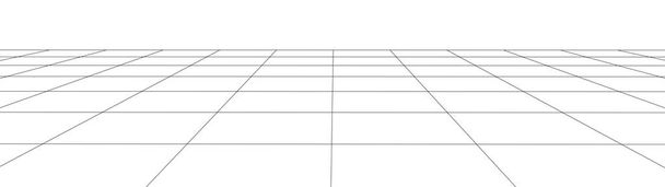Vector perspective grid. Abstract background of multiple lines. - Vector, Image