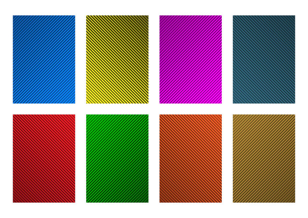 Набор из 8 абстрактных шаблонов векторного дизайна фона. Можно использовать для печати или веб-дизайна (каталог, брошюра, книга, реклама и т.д.). Несколько вариантов цвета - красный, желтый, синий, зеленый, оранжевый, фиолетовый, коричневый, бирюзовый
 - Вектор,изображение