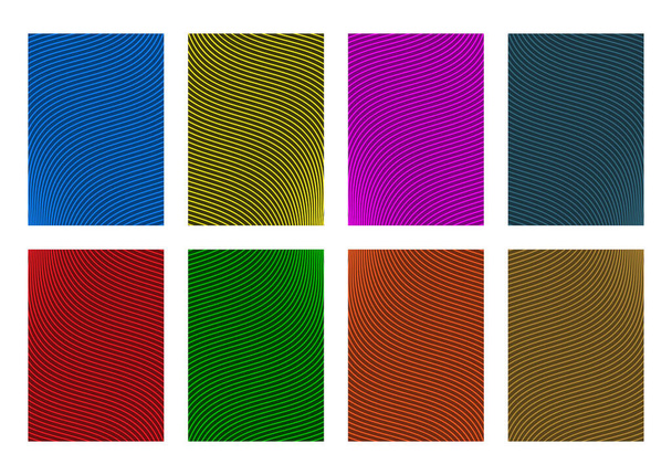 Joukko 8 abstrakti tausta vektori suunnittelu malleja. Voidaan käyttää tulostaa tai web malleja (luettelo, esite, kirja, mainos jne). Useita värivaihtoehtoja - punainen, keltainen, sininen, vihreä, oranssi, violetti, ruskea, sinivihreä
 - Vektori, kuva
