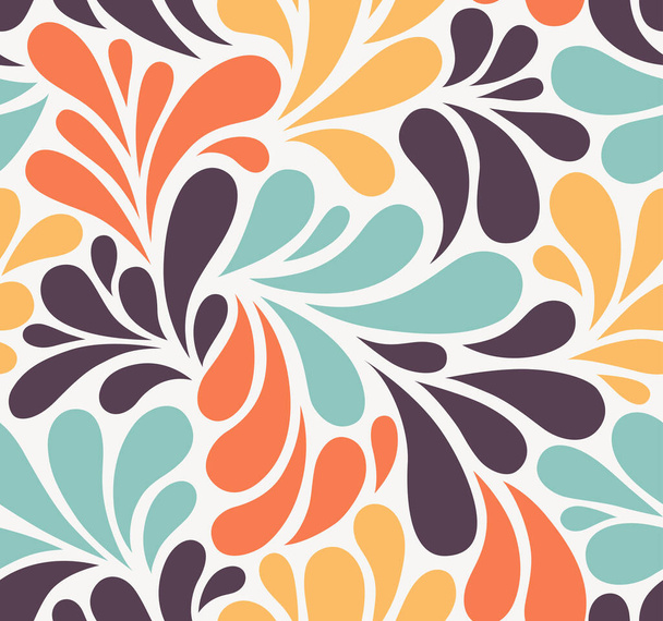Modèle vectoriel sans couture avec des gouttes multicolores. Fond floral abstrait coloré. SPE 10
 - Vecteur, image